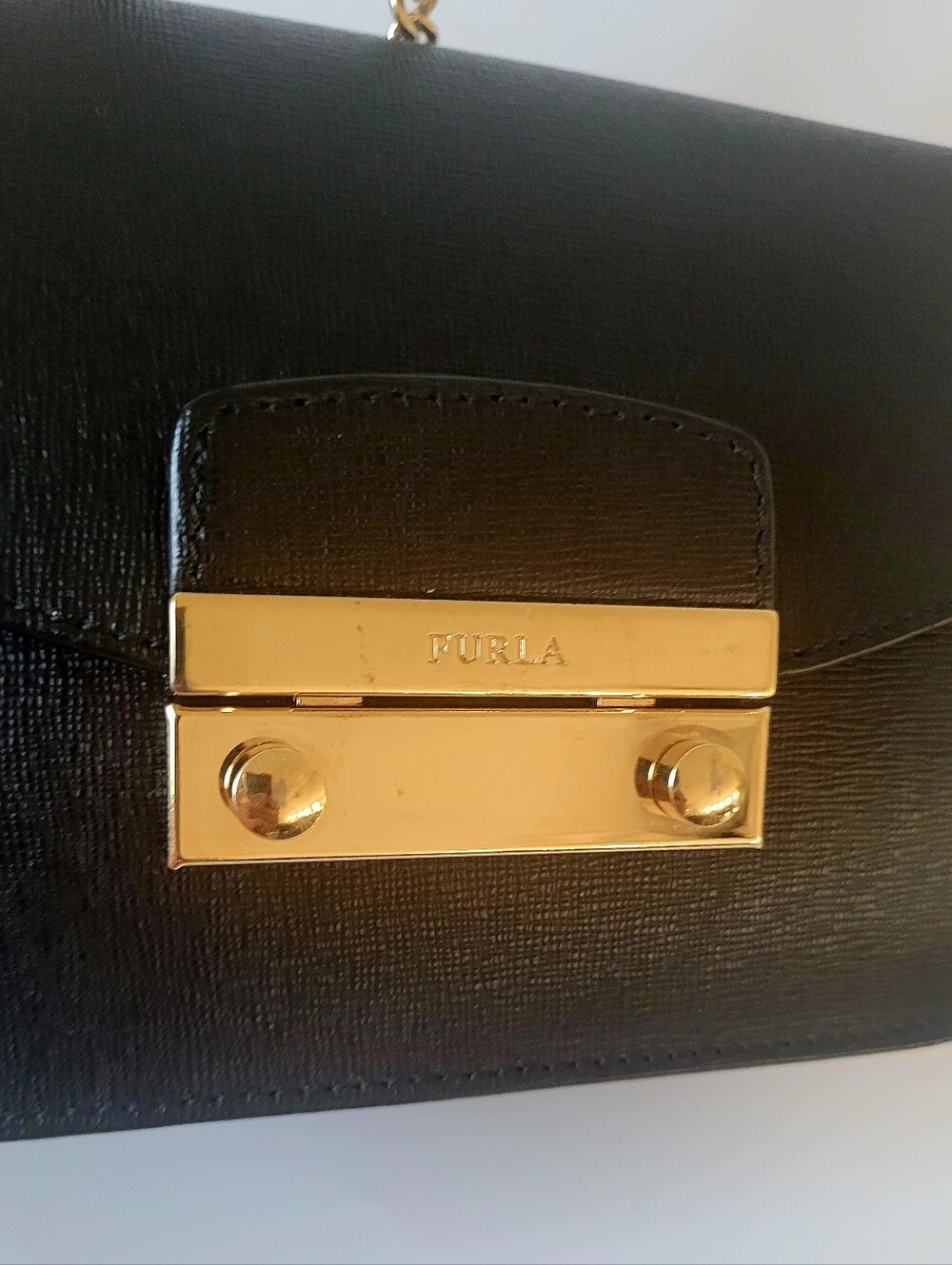 Furla Black Two Way Carry With Dustbag - Picture 4 of 8
